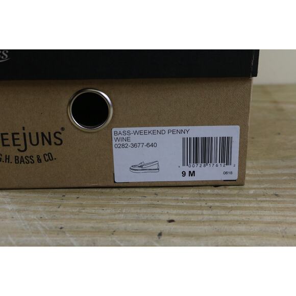 New GH Bass Weejuns Womens 9M Red Leather Penny Loafers Weekend Slip On - Picture 6 of 8